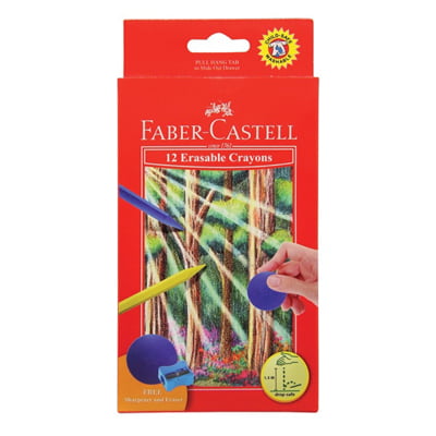 Bút Sáp Màu - 12 Màu (Có Thể Tẩy Được) Faber-Castell-122530