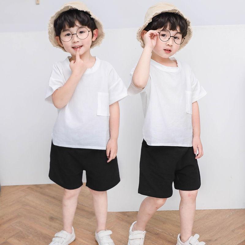 Bộ Quần Áo Cộc Tay Cho Bé Trai 1 Túi Phong Cách Hàn Quốc Chất Đũi Cao Cấp Từ 7-28kg - SUMO KIDS