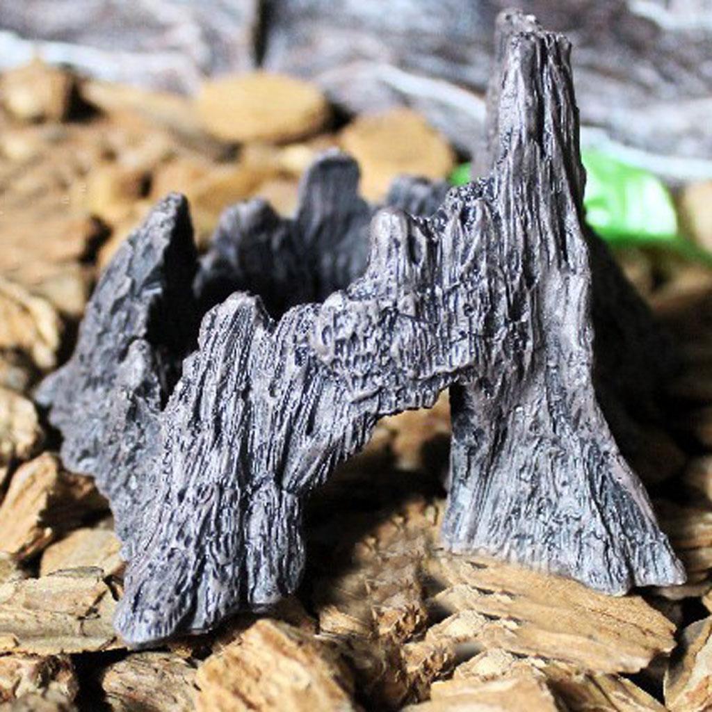 Reptile Terrarium Vivarium Ornament Decor Lizard Spider Hide Cave Mountain