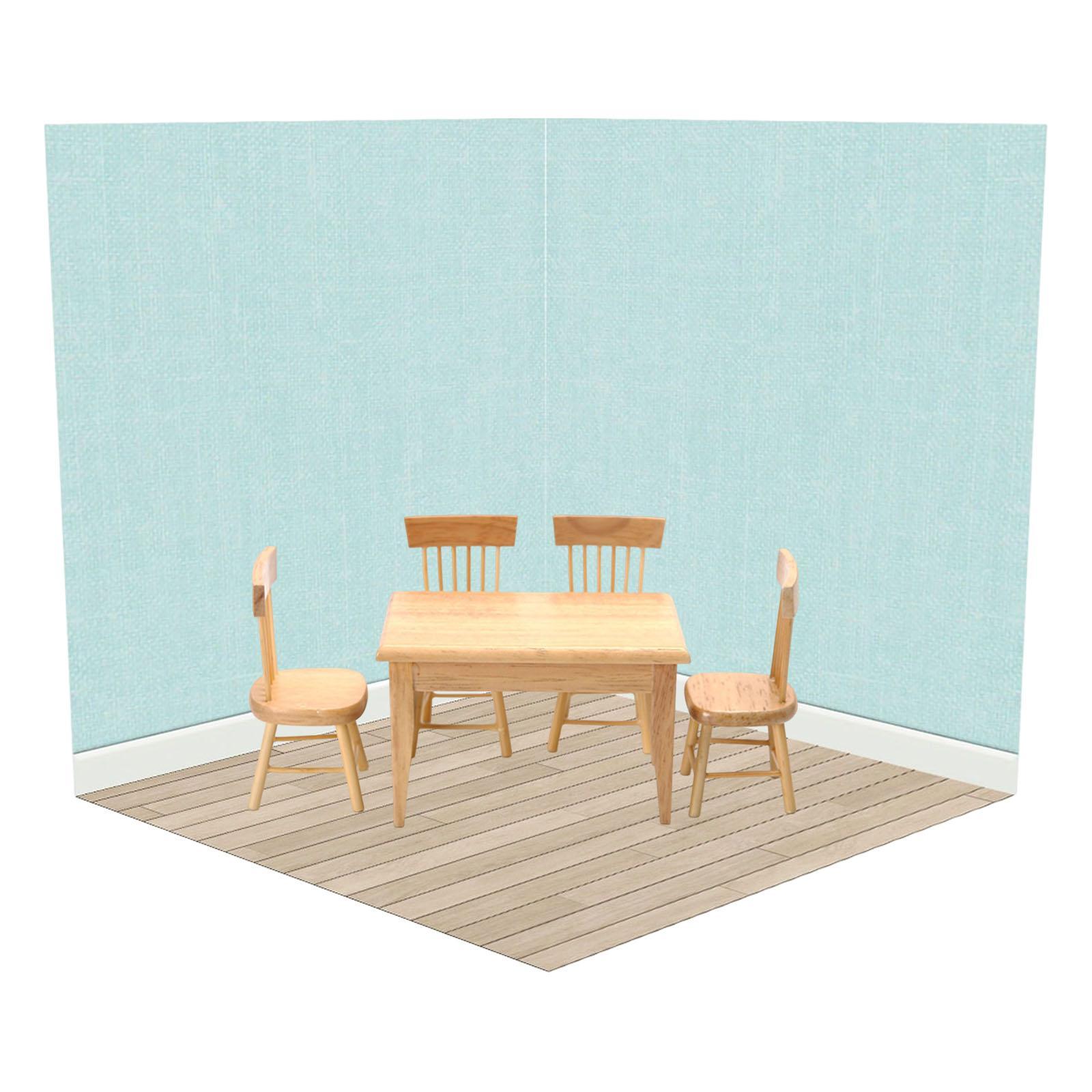 2x 1:12 Dollhouse Display Board Miniature Background Board for Gift Unisex