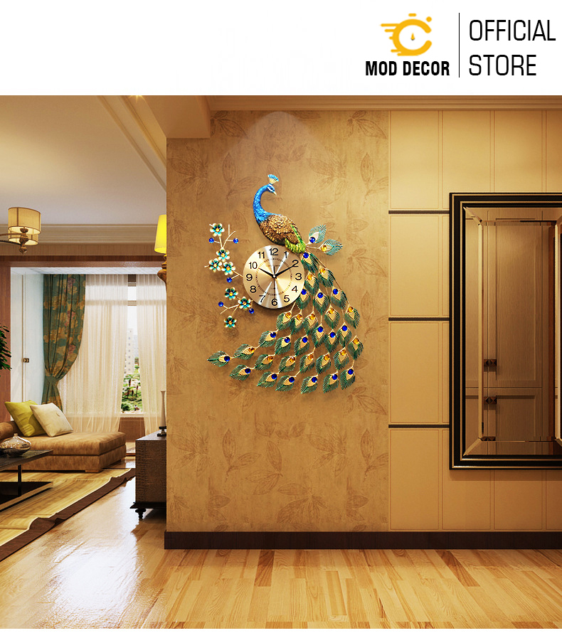 Đồng hồ treo tường trang trí công phượng MOD Decor, Lianzhang mã 916