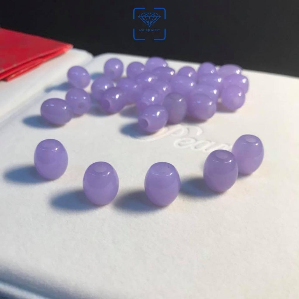 Vòng tay lu thống đá cam thạch phong thủy, dây lu thống, xỏ charm, đồng điếu
