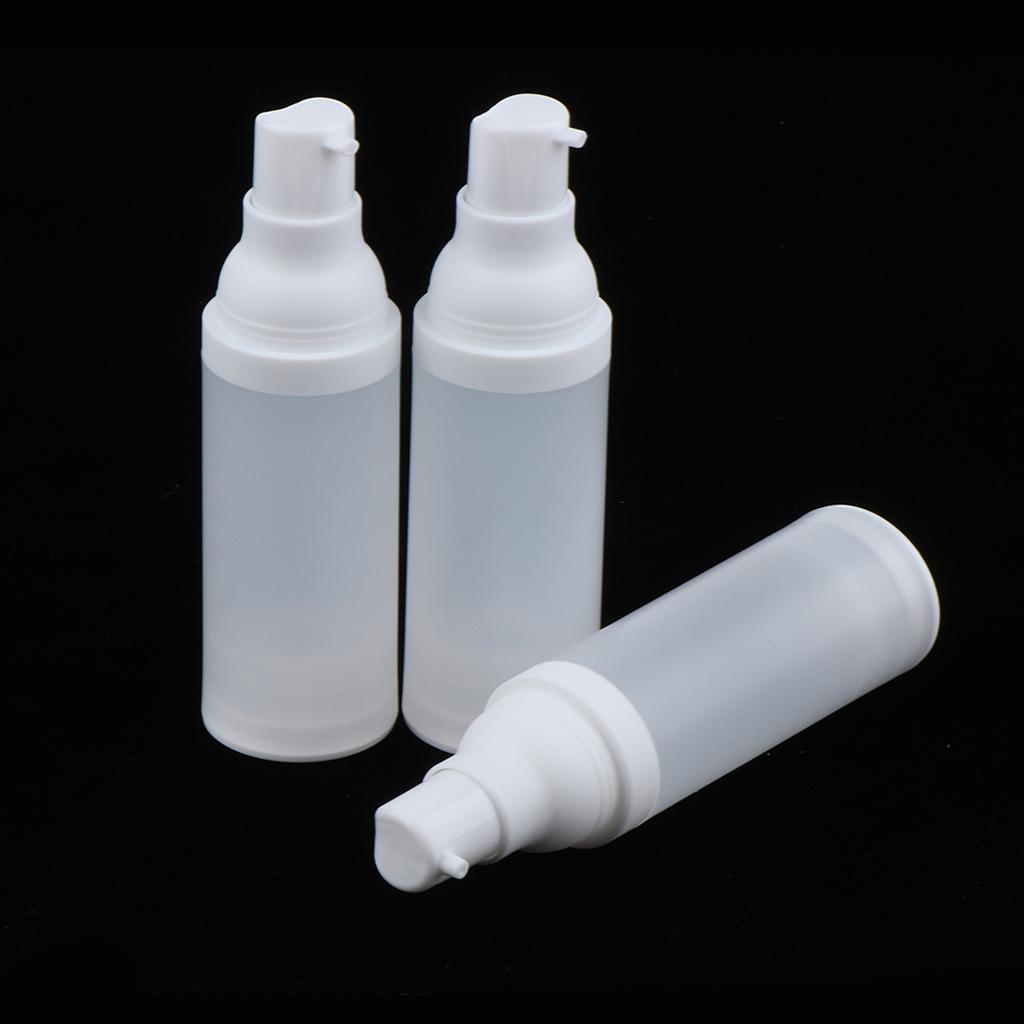 3pcs Empty Makeup Container Face Cream Jars Pump Bottle Case for Travel