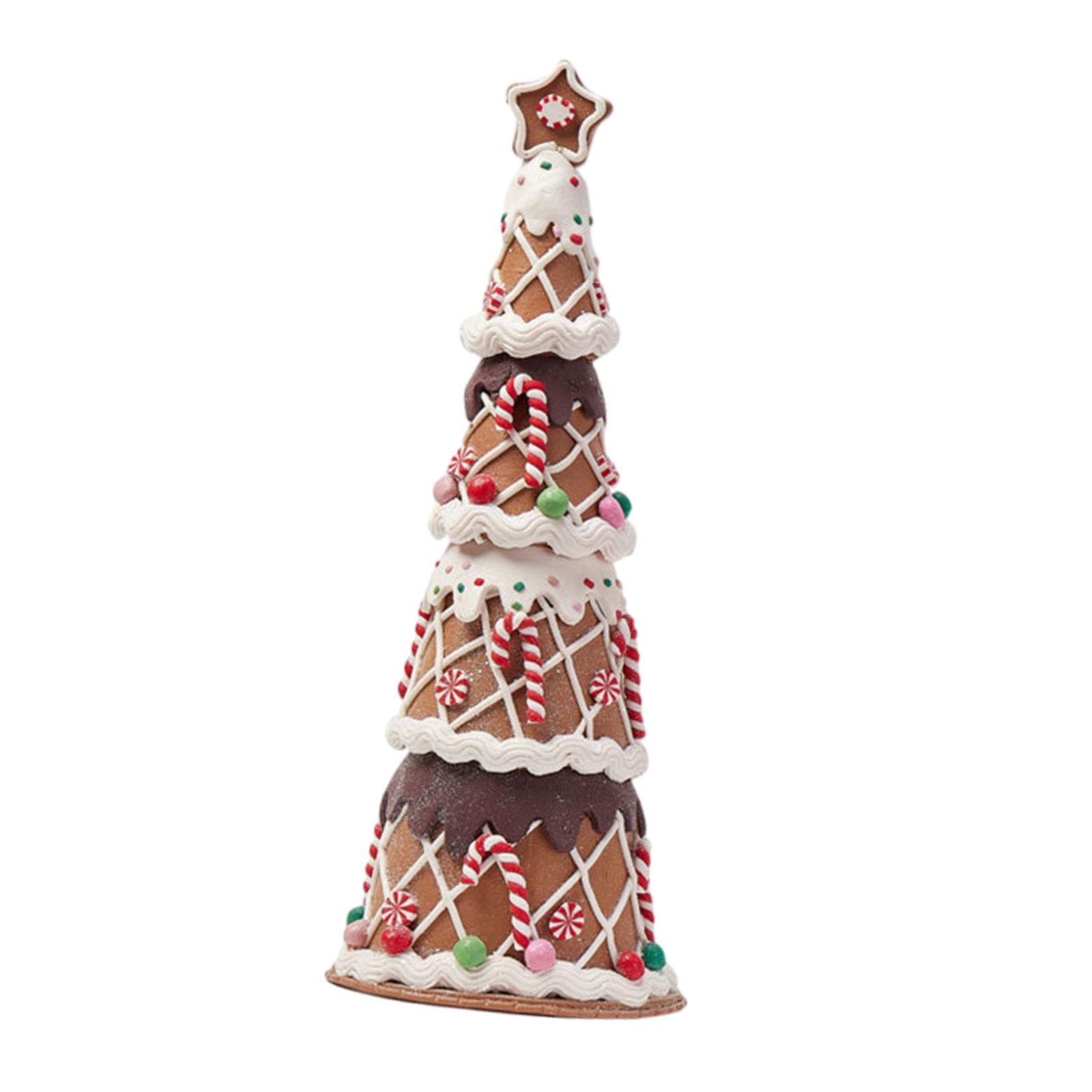 Christmas Table Decoration Christmas Tree Ornament Figurines for Dining Room