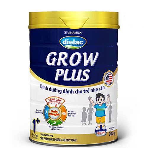 HỘP SỮA BỘT VINAMILK DIELAC GROW PLUS (XANH) 1+ 900G (CHO TRẺ TỪ 1 - 2 TUỔI)