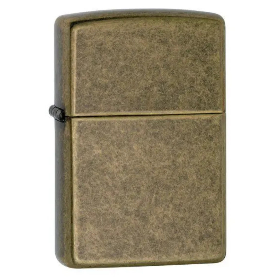 Bật lửa Zippo Antique Brass - Dòng Đồng Giả Cổ Chính Hãng Mỹ, Vỏ Đồng Thau Bền Bỉ, Phong Cách Retro Bụi Bặm