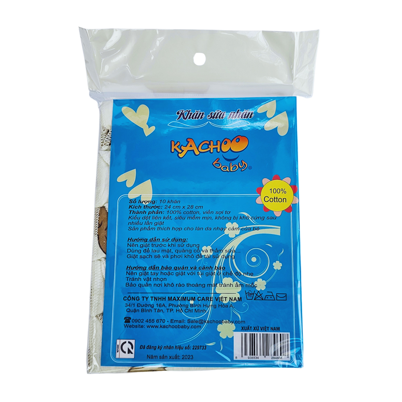 Set 10 khăn sữa nhăn muslin 2 lớp cho bé, size 24cm x 28cm, khăn sữa cho bé sơ sinh mềm mịn, an toàn thấm hút tốt
