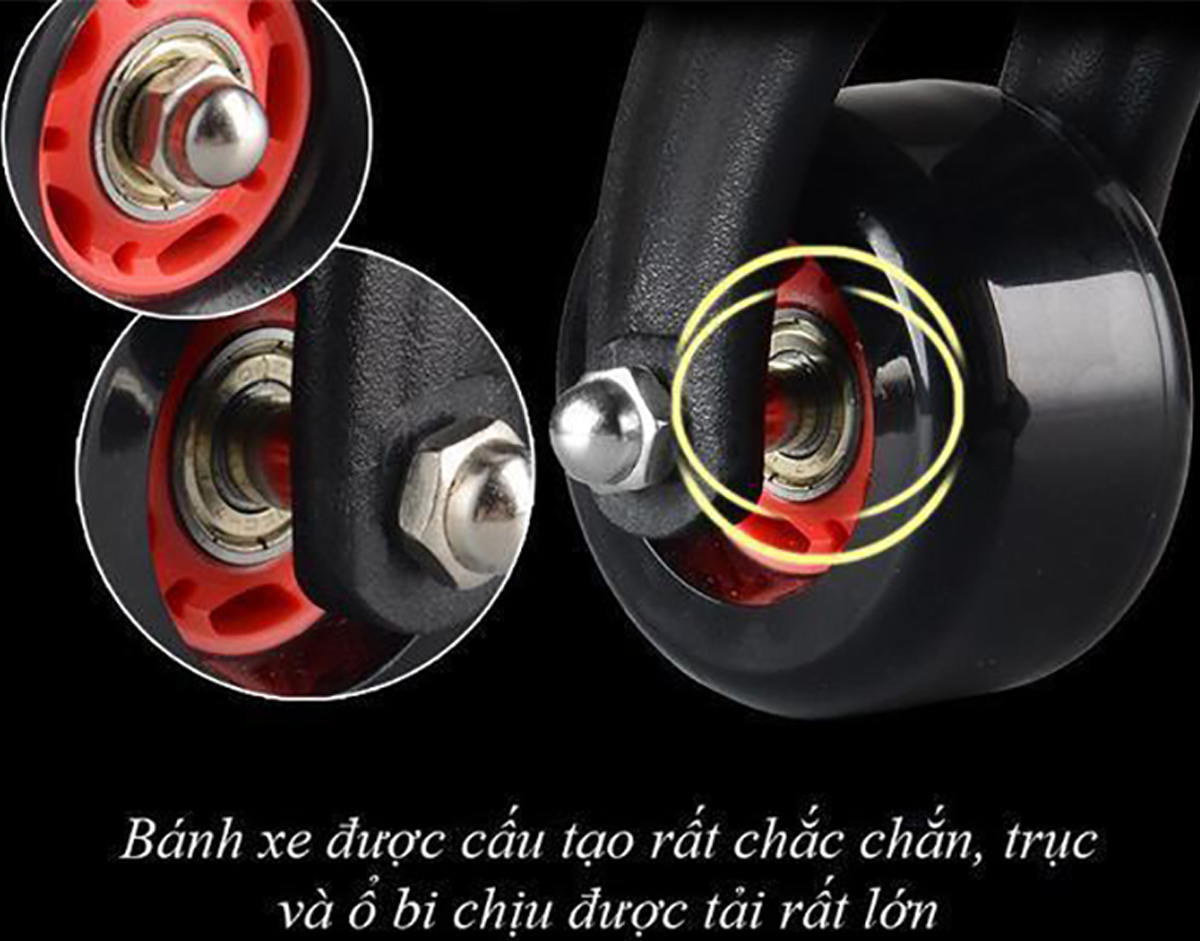 Con Lăn Tập Cợ Bụng 4 Bánh Thương Hiệu PaKaSa Được Tặng Kèm Thảm Lót - Hàng Chính Hãng