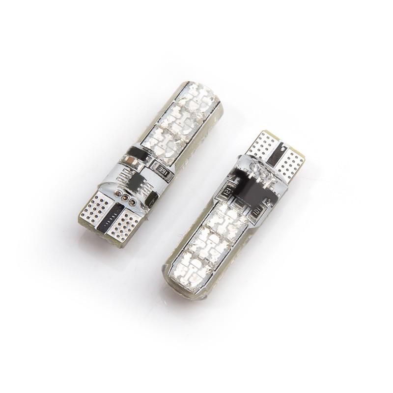 Bộ 2 led T10 6SMD 5050 RGB có remote chỉnh màu