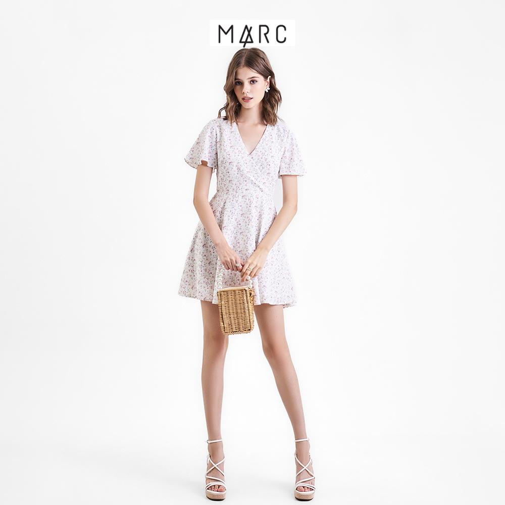 Đầm nữ MARC FASHION mini đắp chéo tay cánh tiên CBMH094222