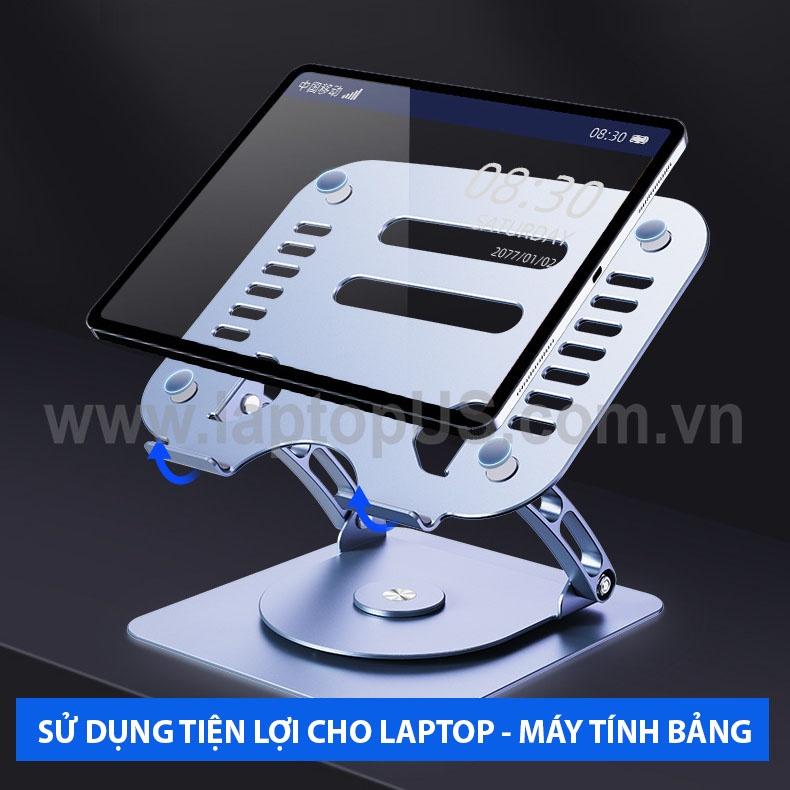 Kệ Giá Đỡ Laptop Nhôm Tản Nhiệt Xoay Xếp Gọn