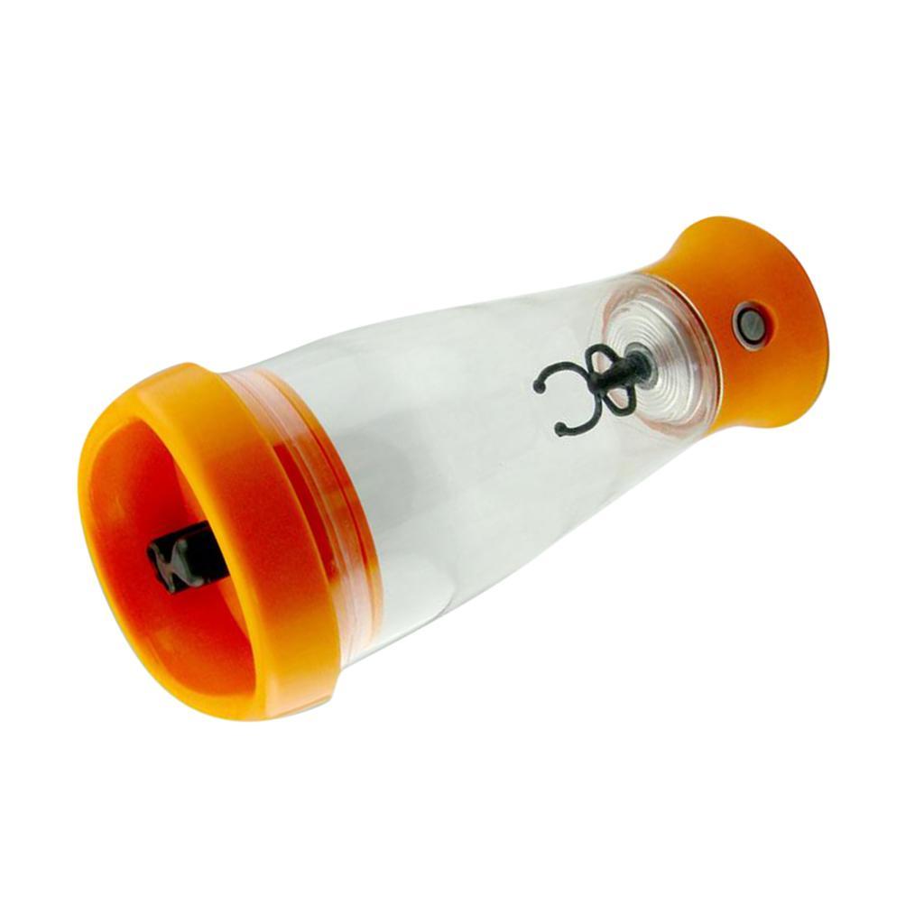 Self Stirring Coffee Tea Mug Automatic Mixing Cup Outdoor Travel Orange