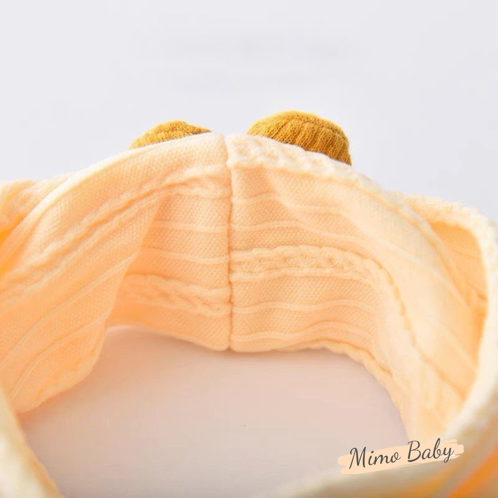 Băng đô thun gân đính hoa vàng đáng yêu cho bé BD79 Mimo Baby