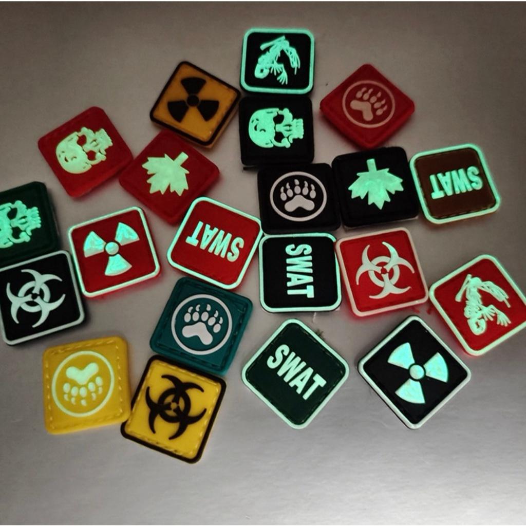 Patch_velcro PVC mini huy hiệu chiến thuật gắn quần áo_ba lô_túi xách