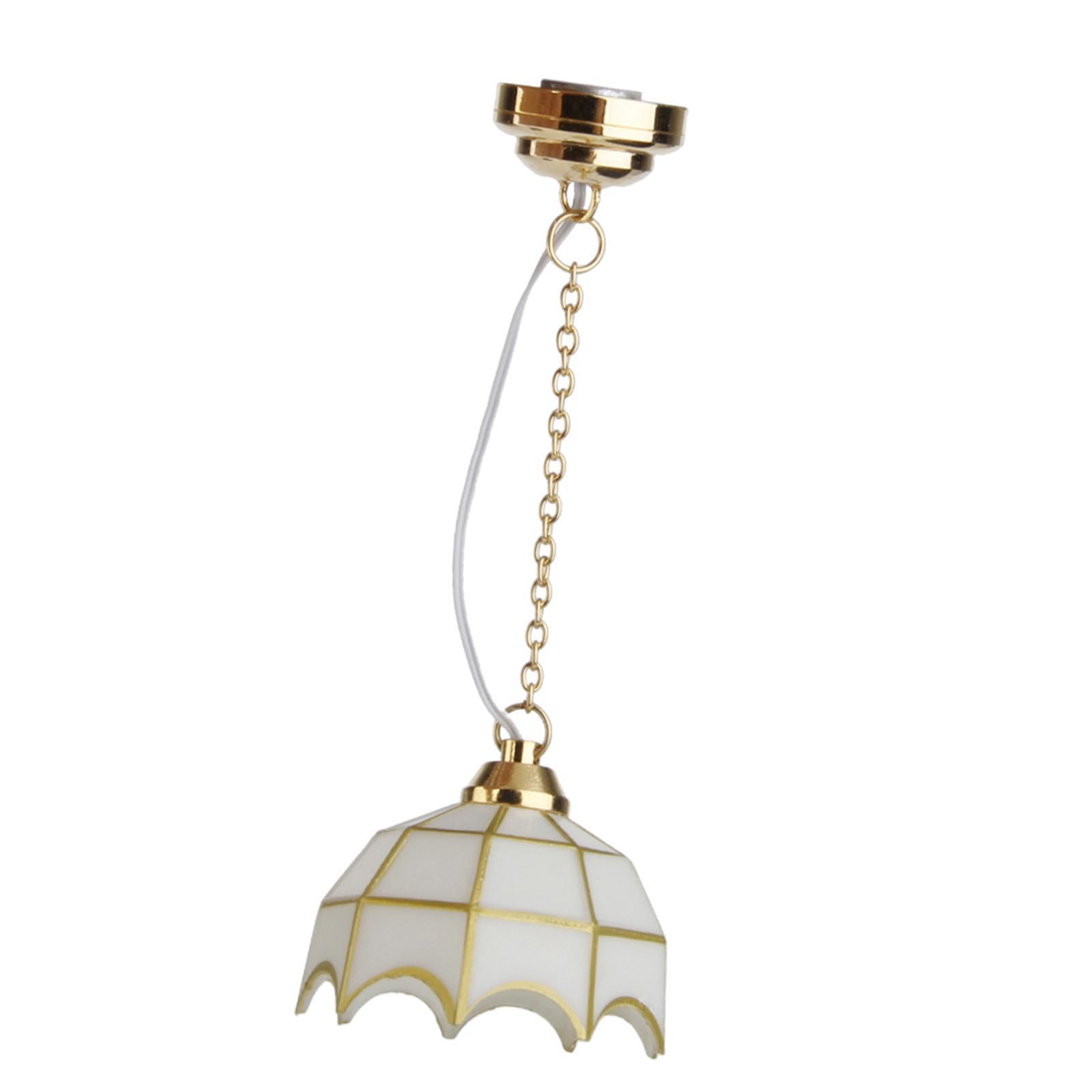 1/12 Dollhouse Miniature Ball Shape Table Lamp LED Light New