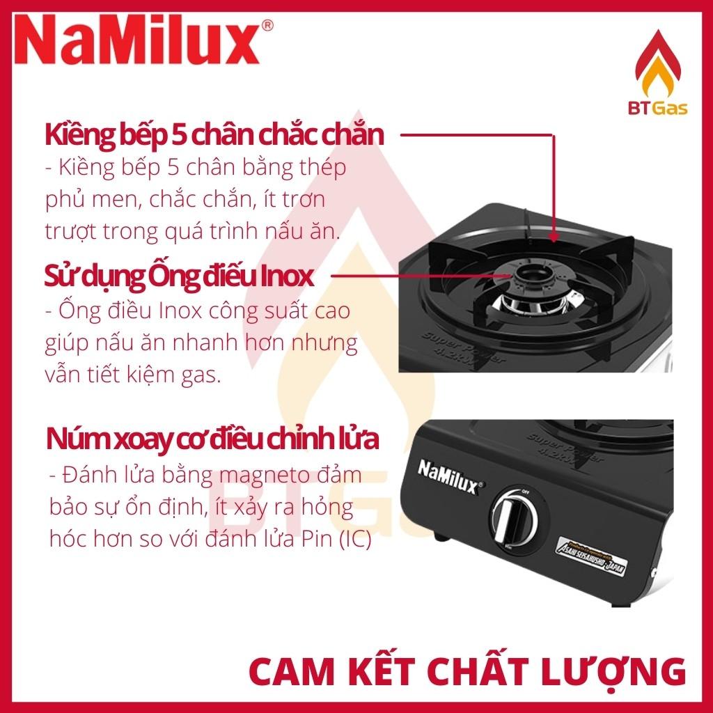 Bếp gas đơn NaMilux, bếp ga công suất lớn 4.2kW SM-3163 - Hàng Chính Hãng