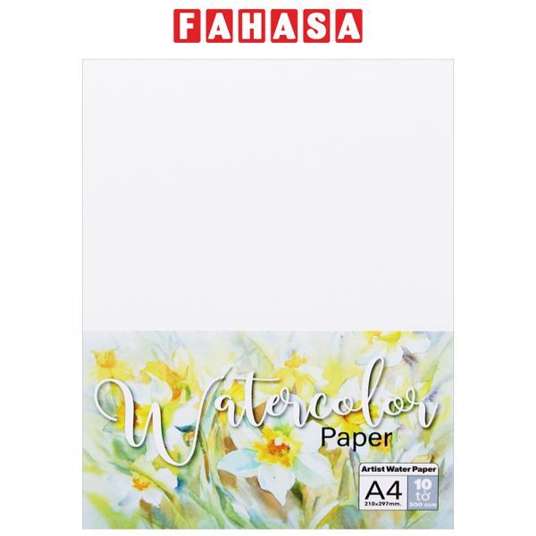 Giấy Vẽ Mỹ Thuật A4 - Artist Water Paper 300gsm - The Sun (10 Tờ/Xấp)