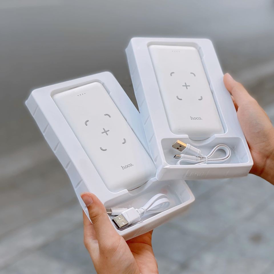 Pin Sạc Dự Phòng Không Dây Hoco J50 10.000mAh - Hàng Chính Hãng