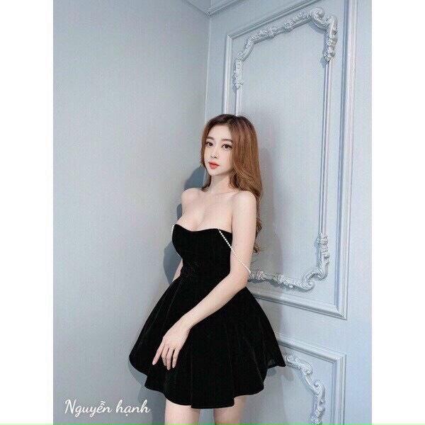 ĐẦM CÚP NGỰC 2 DÂY CÓ MÚT NGỰC VÁY XẾP LY XÒE CỰC SANG CHẢNH CHO CÁC BUỔI TIỆC CỦA CÁC NÀNG IU