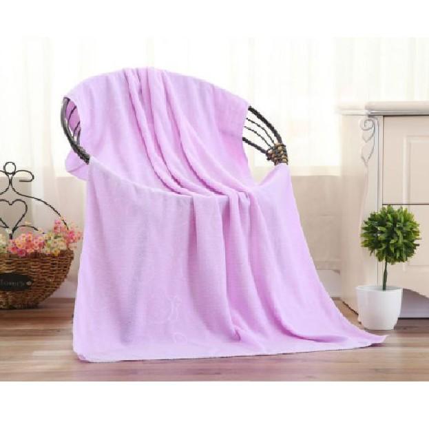 Khăn tắm siêu mỏng khổ lớn 140 x 70cm dùng quấn khi tắm cho bé yêu