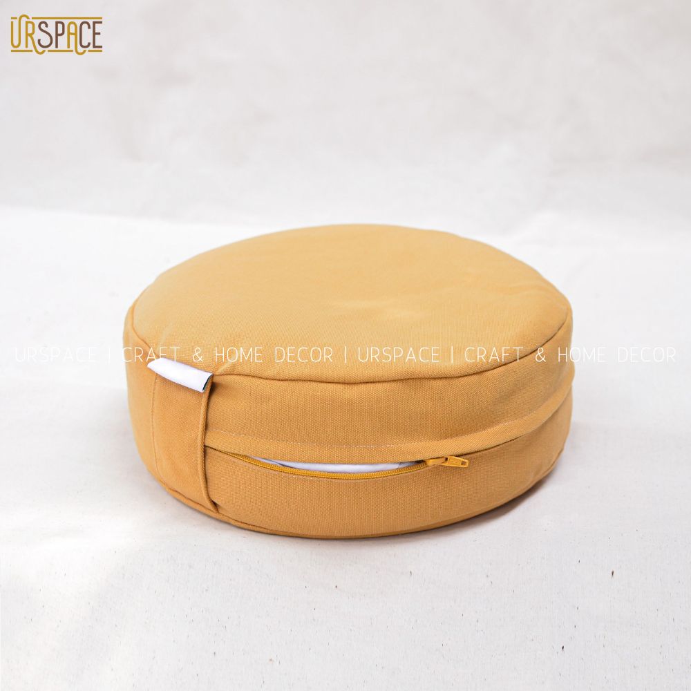 Bồ đoàn vỏ đậu xanh URSPACE ngồi thiền, ngồi đa năng hình tròn cao cấp / Meditation Cushion