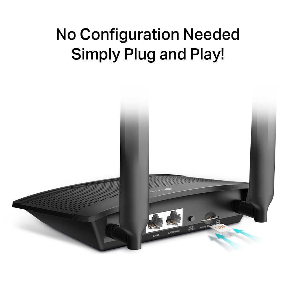 Bộ phát wifi 4G TP-Link TL- MR100 - Hàng chính hãng FPT phân phối