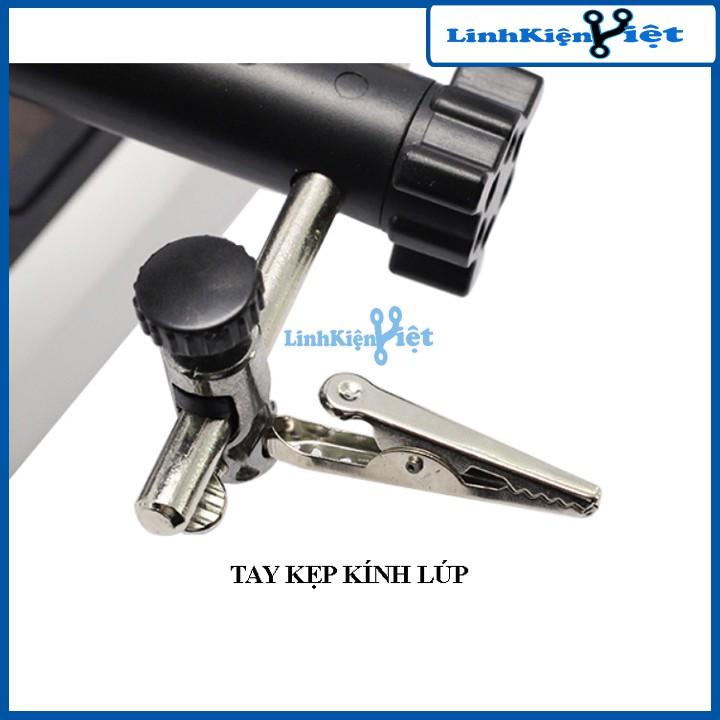 Kính Lúp Đa Năng Tay Kẹp Có Đèn 16129DC 90mm