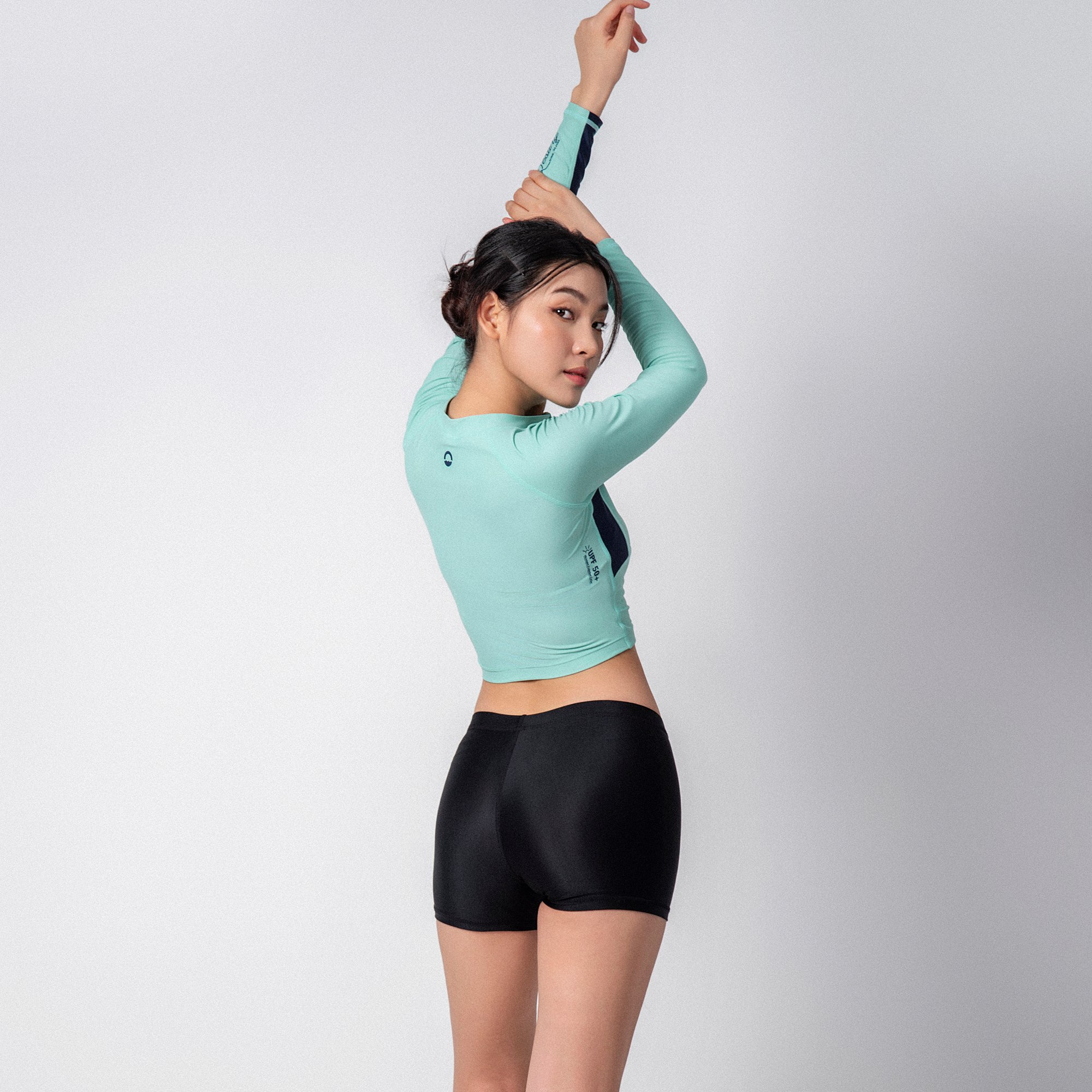 Destiny Serena Áo bơi nữ croptop khoá kéo SOBIE