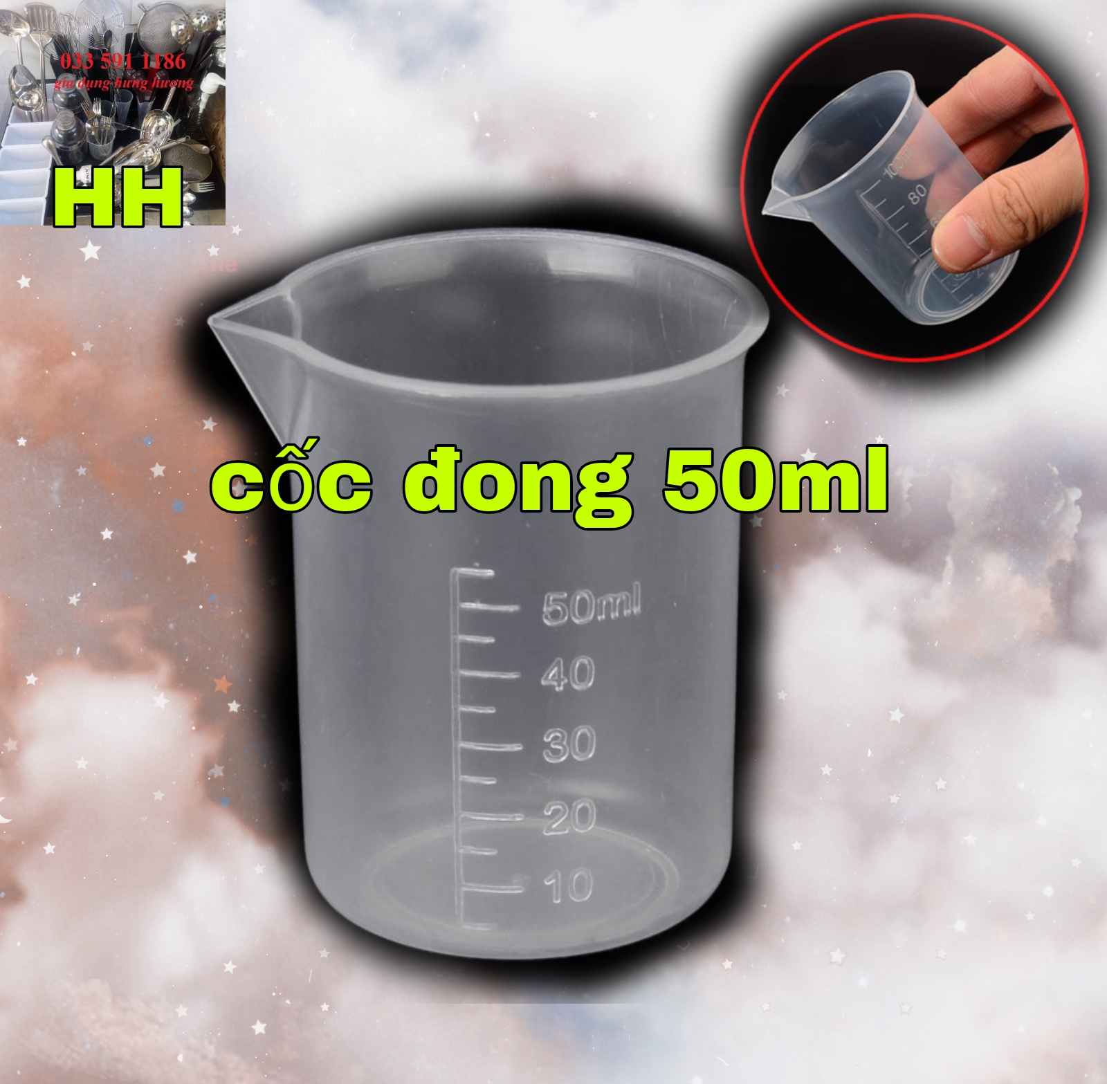 Ly đong định lượng pha chế 100ml, dụng cụ pha chế