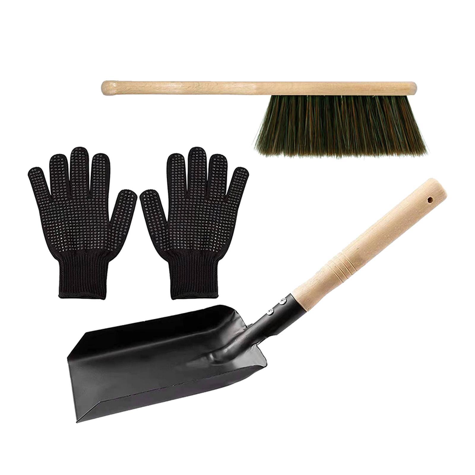 Fire Place Tool Set Hearth Cleaning Heavy Duty Accessories for Dust Cleaning