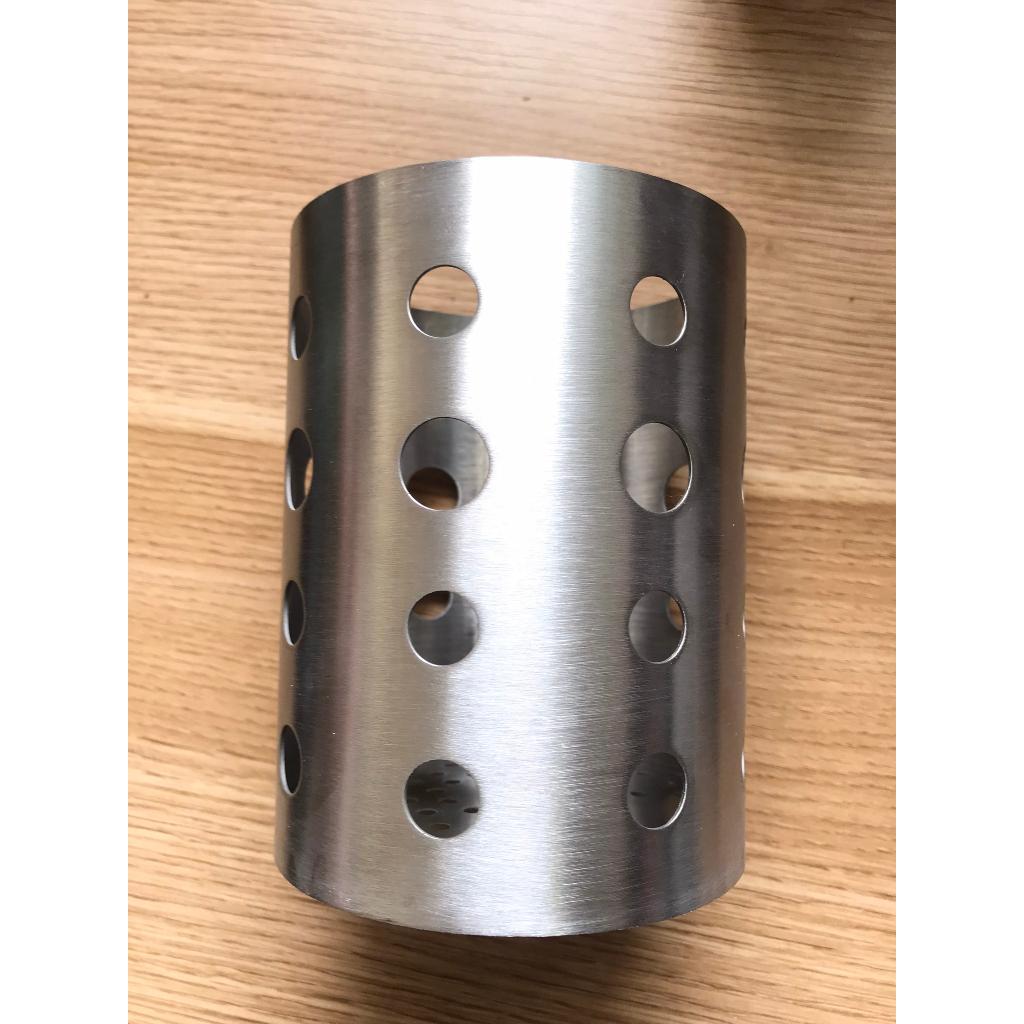 Ống đựng đũa muỗng inox SUS 304 hàng nhập khẩu dày đẹp dùng làm hũ đựng  muỗng đũa có lổ thoát nước