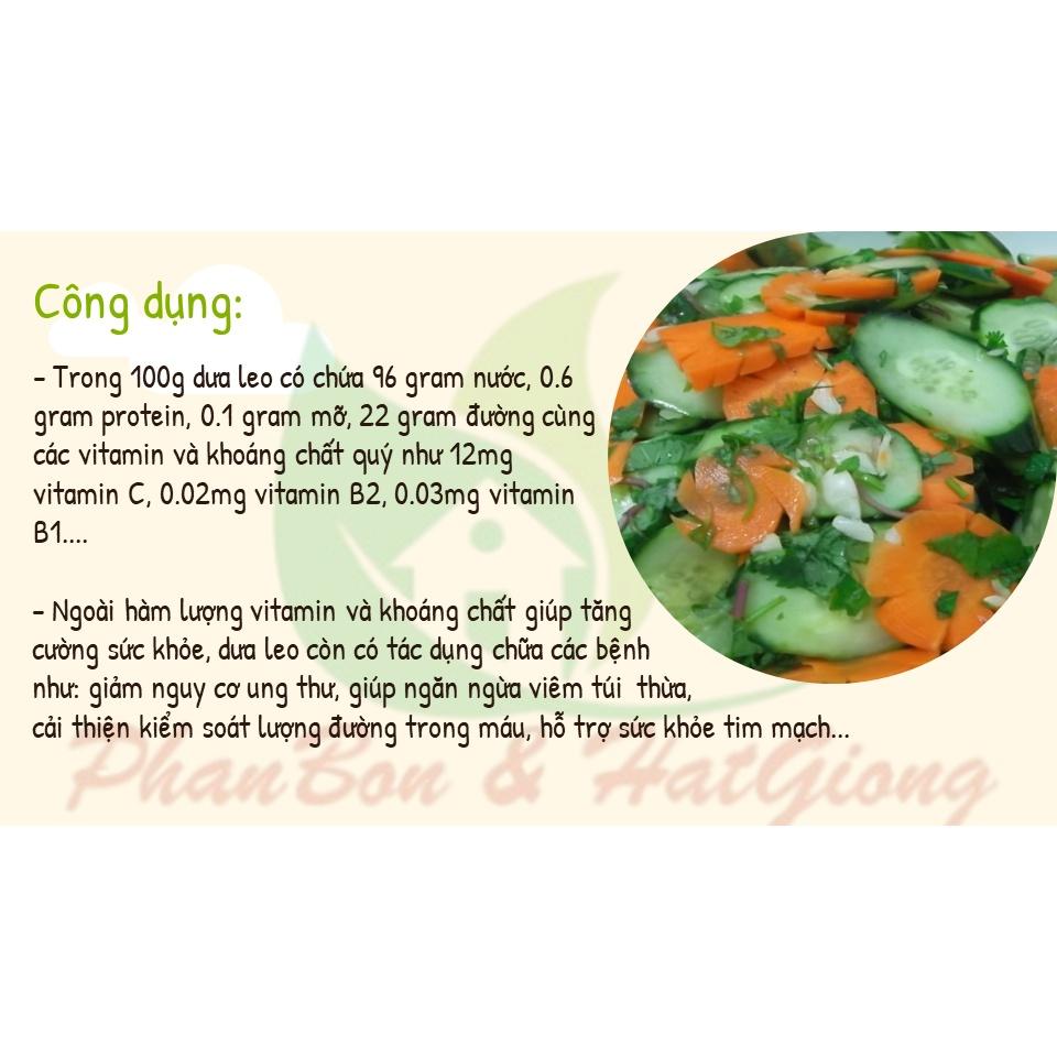 Hạt Giống Dưa Leo F1 SIêu Năng Suất Qủa To, Giòn Ngọt - Phú Nông Seeds - Shop Phân Bón và Hạt Giống