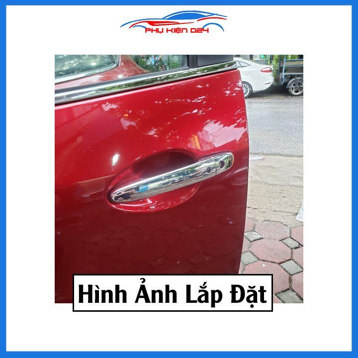 Ốp tay hõm mạ crom Mazda 2 sáng bóng chống trầy bảo vệ cửa xe ô tô