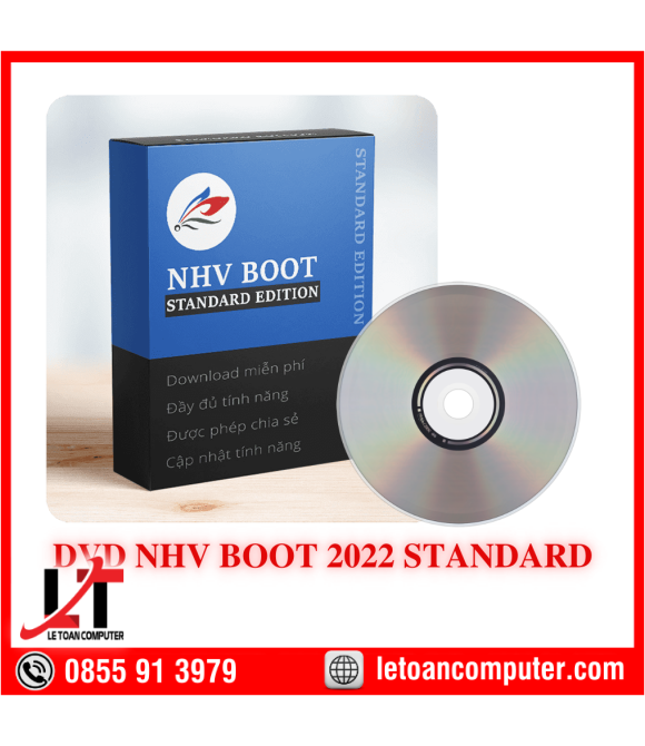 ĐĨA DVD NHV BOOT 2022 STANDARD - CỨU HỘ MÁY TÍNH CHUYÊN NGHIỆP