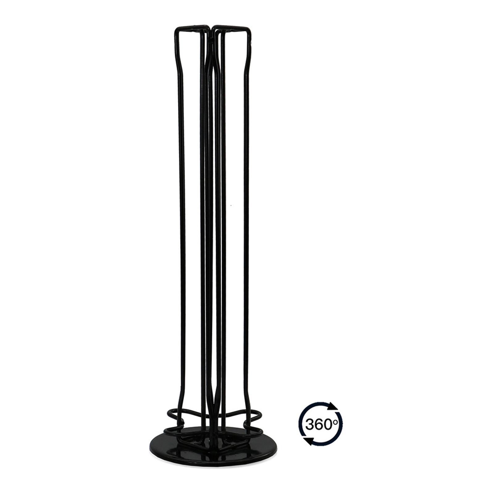 Iron Wire Coffee Pod Capsule Holder Rack Tower Storage Fits  for Counter Cafe Home Shop Can Hold 40 Capsules