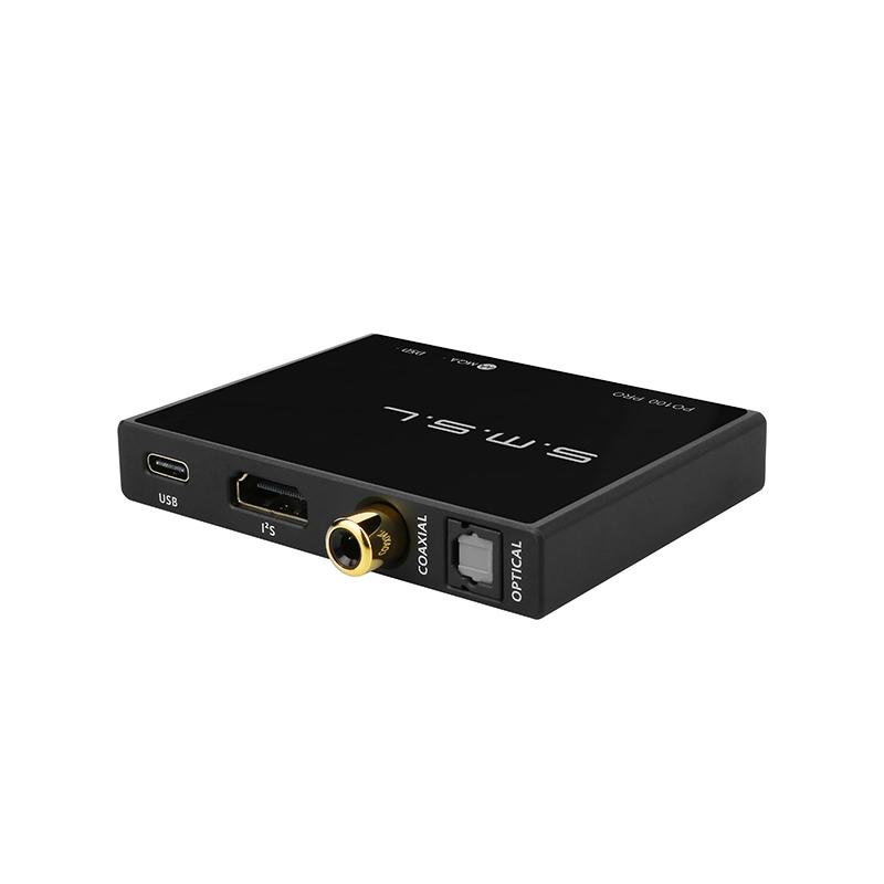 SMSL PO100 PRO MQA Giao diện kỹ thuật số USB DSD64 Đầu vào XOMS Loại C Chế độ DSD I2S Đầu ra đồng trục quang Bộ chuyển đổi cho PS5 Switch