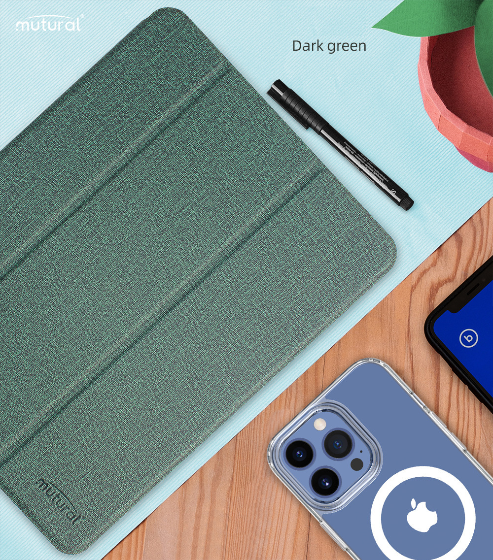 Bao Da dành cho iPad Mini 6 kèm khay đựng bút chính hiệu MUTURAL - Hàng nhập khẩu