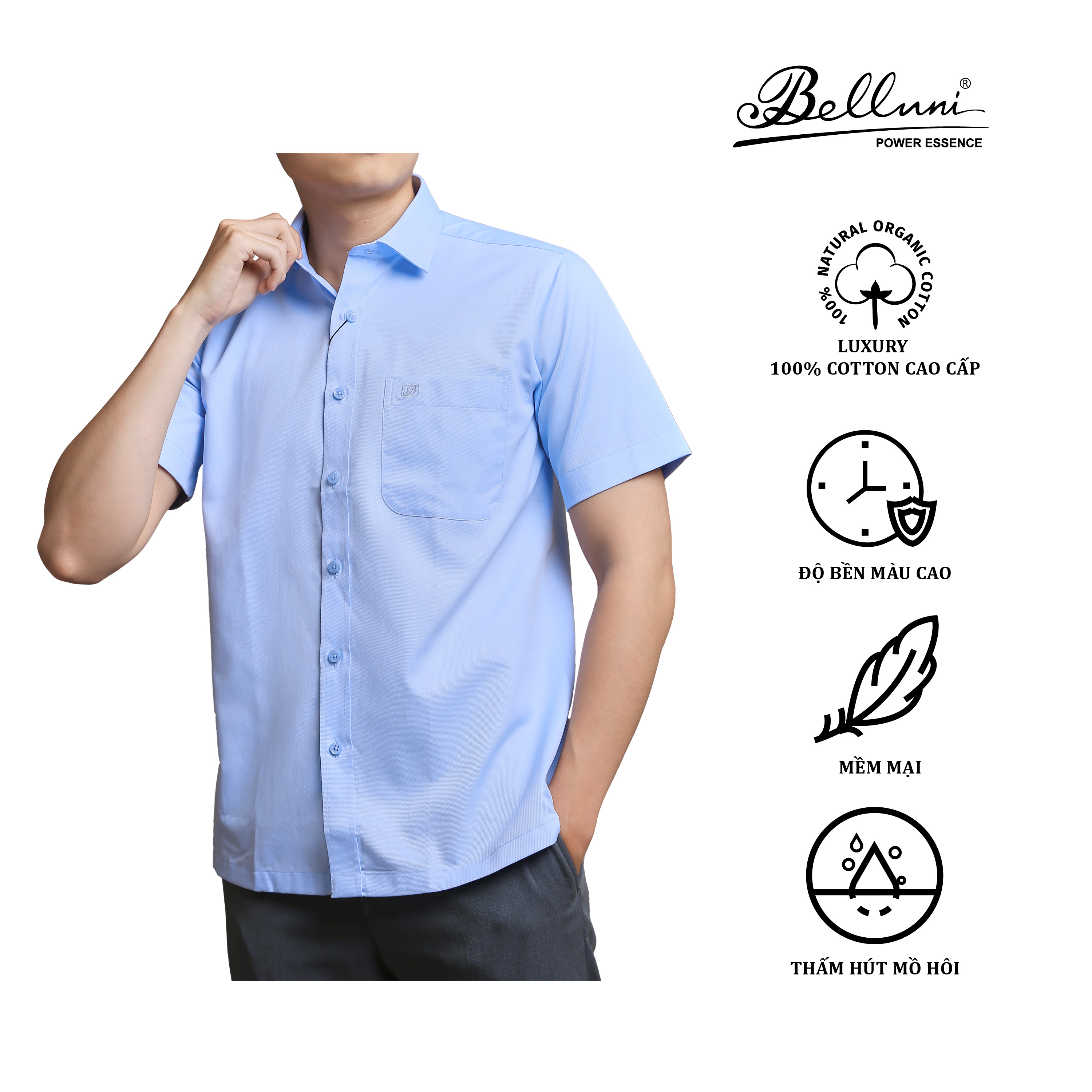 CÓ GÌ ĐẶC BIỆT TRONG CHIẾC ÁO SƠ MI DÀI TAY BELLUNI CHẤT LIỆU TENCEL Vincom #38 CÓ GÌ ĐẶC BIỆT TRONG CHIẾC ÁO SƠ MI DÀI TAY BELLUNI CHẤT LIỆU TENCEL Vincom