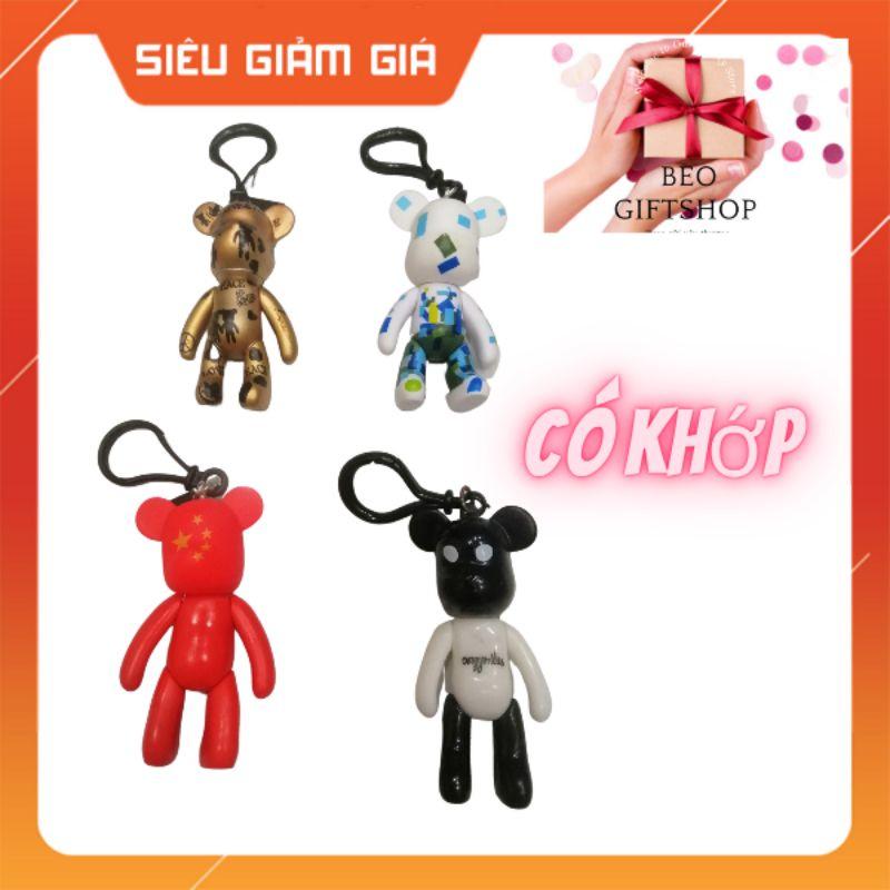 MÓC KHÓA GẤU BEARBRICK CÓ KHỚP GIÁ RẺ