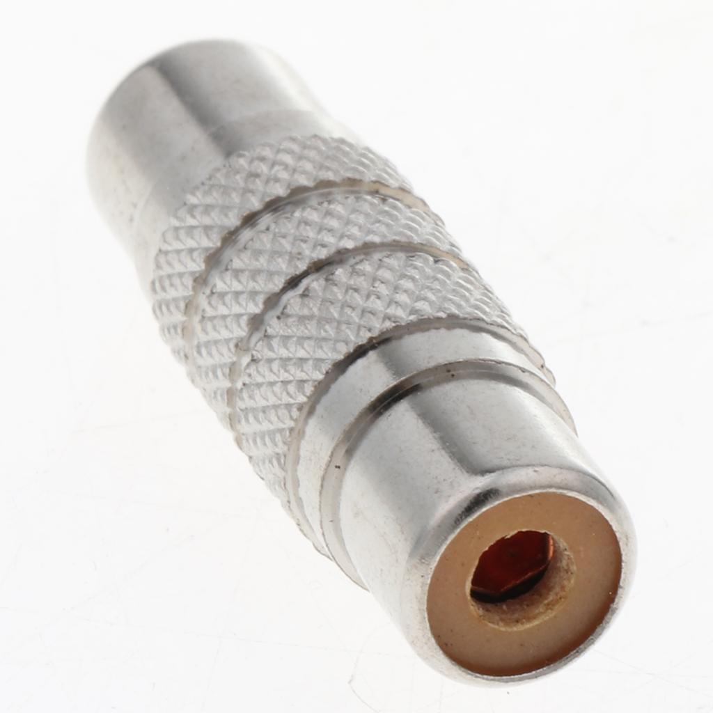 5 Packs Universal Audio Video Gold RCA Female to Female Coupler Adapter