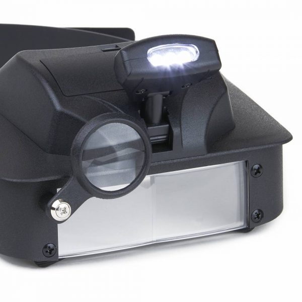 Kính lúp choàng đầu có đèn Carson LV-10 LumiVisor (2x, 3x, 5x, 6x) - Hàng Chính Hãng