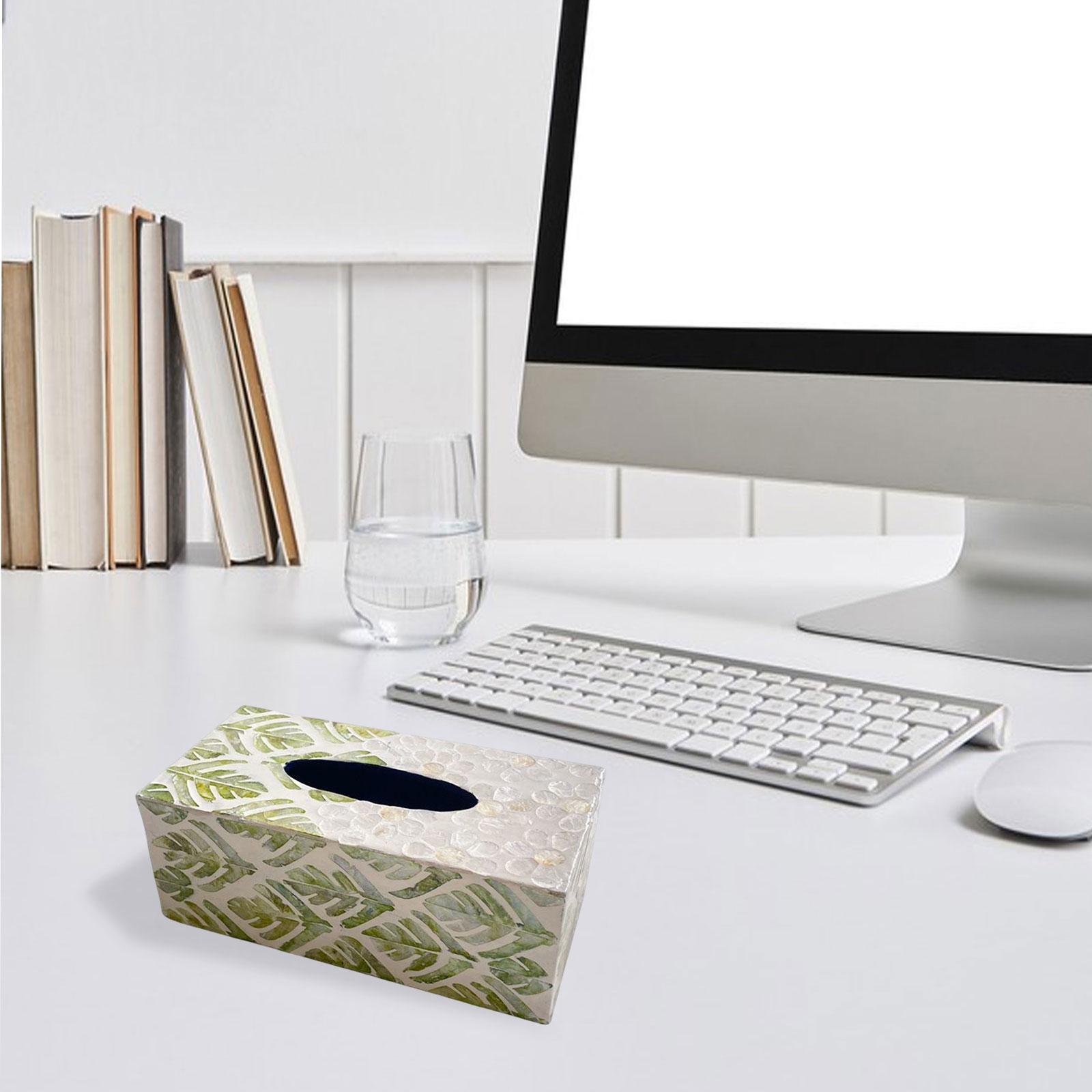 Tissue Box Cover Dispenser Tissue Holder Case Napkin Holder Facial Tissue Box for Kitchen