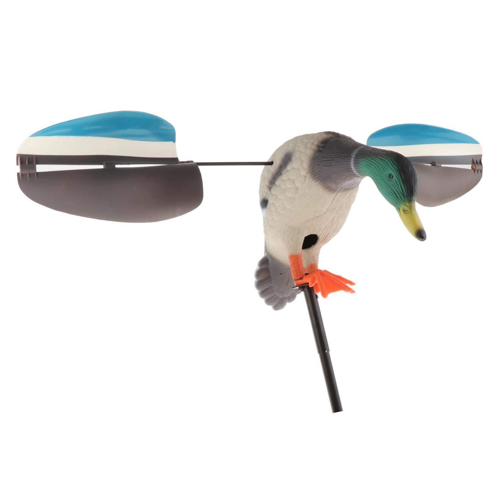 Wind-driven Duck Decoy Outdoors Hunting Shooting Fake Mallard Drake Duck Hunting Accessories