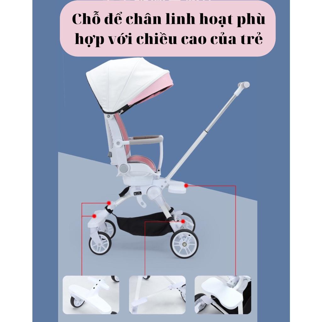 Xe đẩy Du lịch cho bé MommyKids Minh Chau , 2 chiều gấp gọn, ghế điều chỉnh tư thế nằm từ 0-5 tuổi