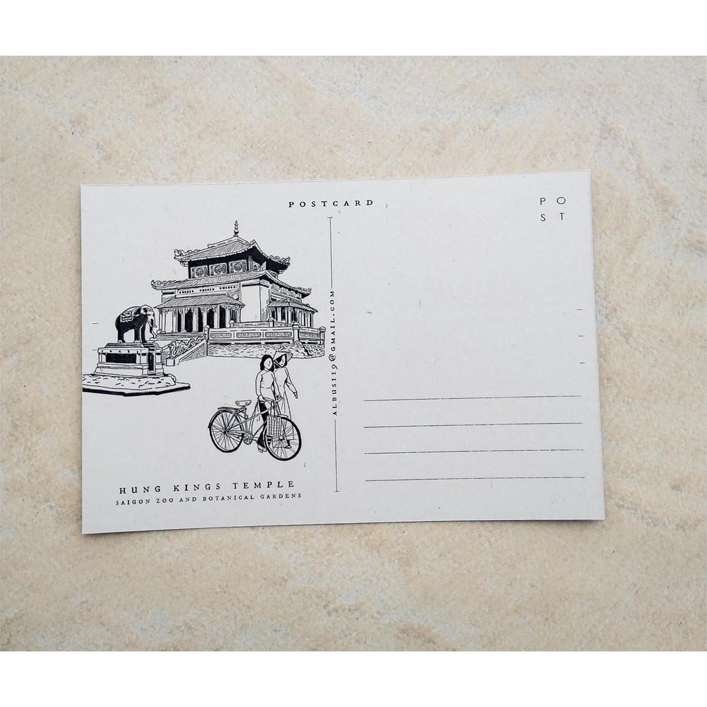 Postcard Saigon | Bưu Thiếp chủ đề Sài Gòn giấy dày | Zip A1