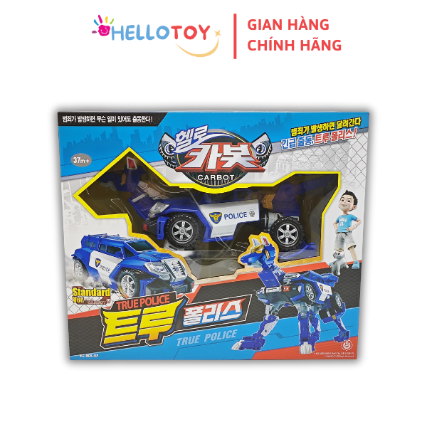 Đồ Chơi Mô Hình Lắp Ráp Xe Hơi Biến Hình Cỡ Lớn HELLO CARBOT True Police