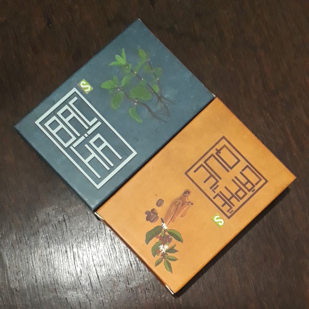 Bạc hà & Cà phê quề - Combo 2 bánh xà bông thảo dược cân bằng ấm lạnh cho cơ thể