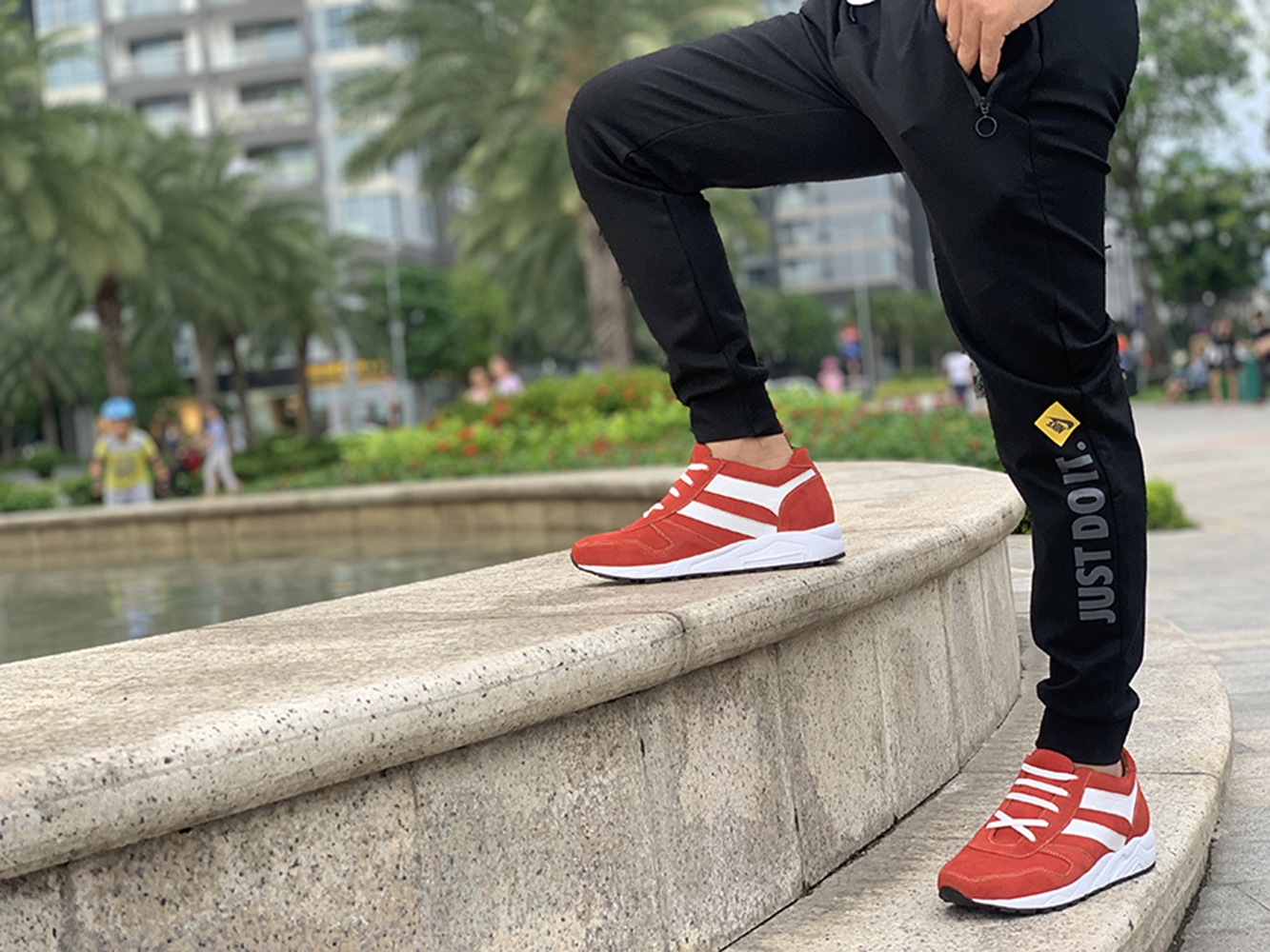GIÀY TĂNG CHIỀU CAO GIÀY CAO DÀNH CHO NAM GIỚI T&TRA T20 DA LỘN ĐỎ - CAO 8CM GIÀY ĐỘN NAM CAO VƯỢT TRỘI