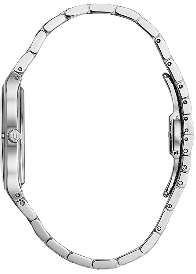 Đồng Hồ Nữ Bulova Đính Kim Cương Dây Thép Không Gỉ 96R231 - Mặt Xà Cừ