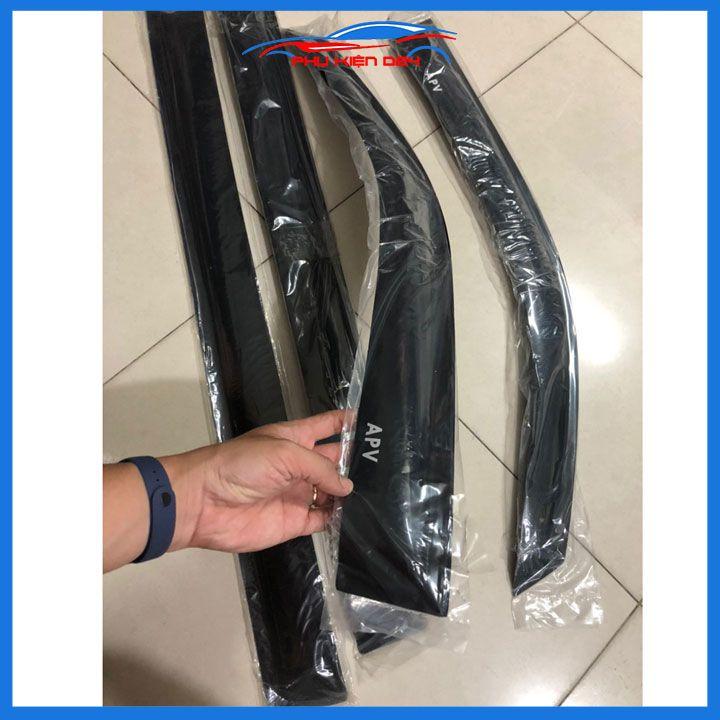 Vè che mưa ô tô Suzuki APV 7 Chỗ Vè Đen, nhựa ABS cao cấp chắn mưa, cản bụi, trang trí xe hơi